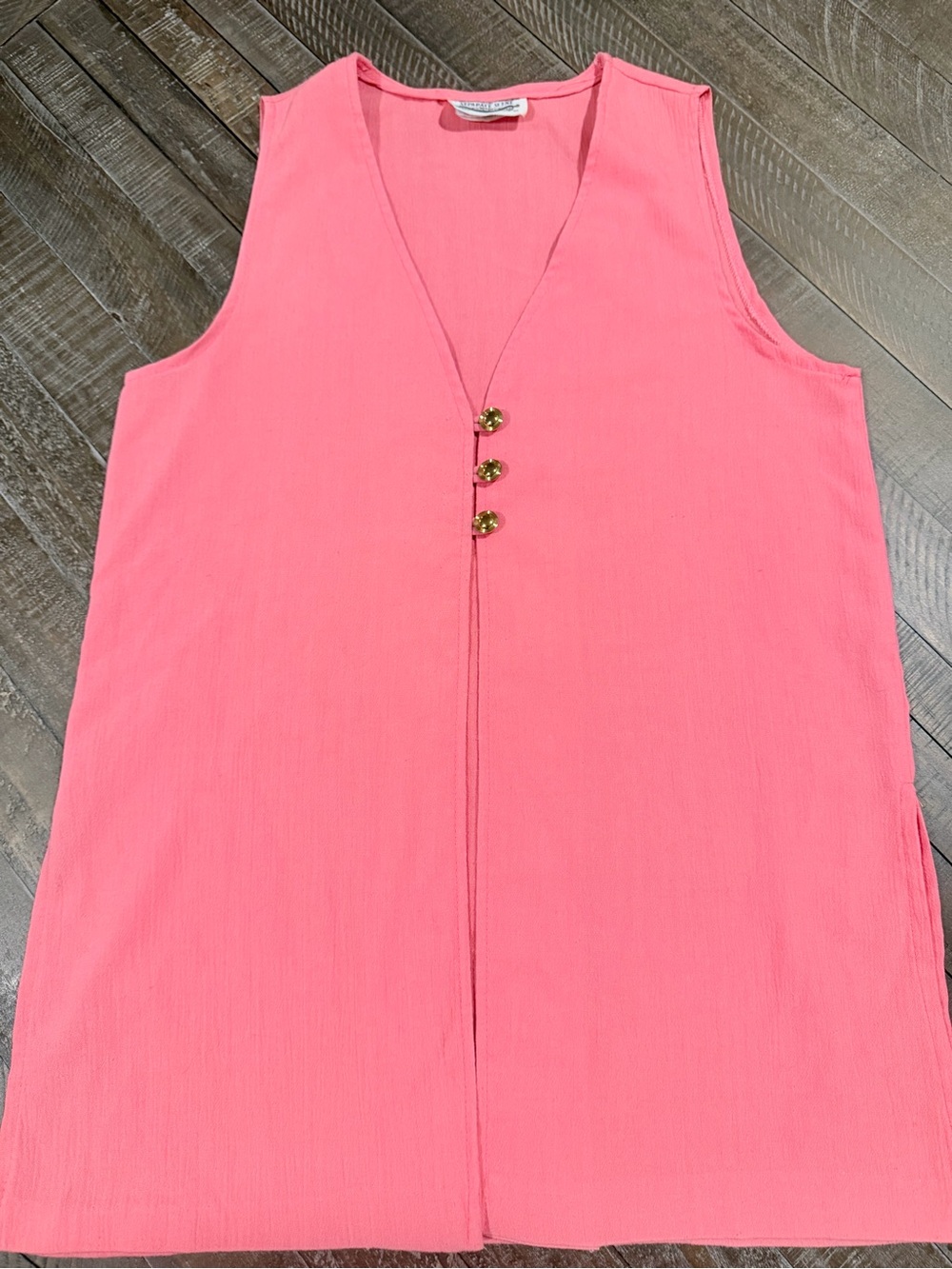 Separate Scene Coral Pink Sleeveless Tunic – Size Small